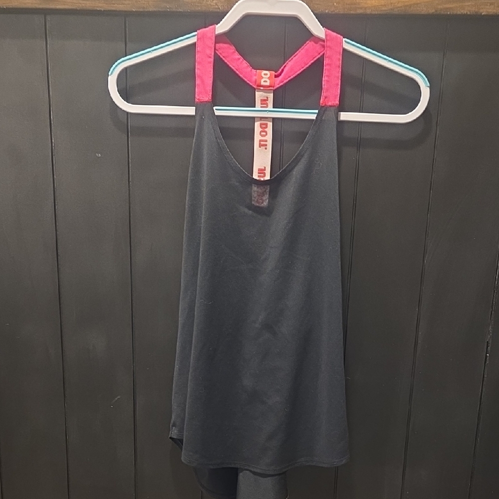 Nike Black Tank Top with Pink Straps